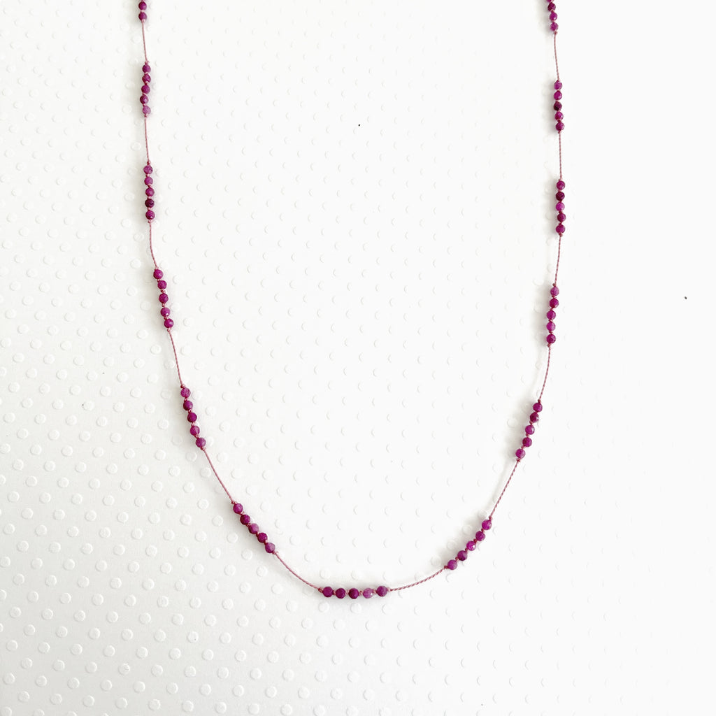 You me and the sea ruby necklace