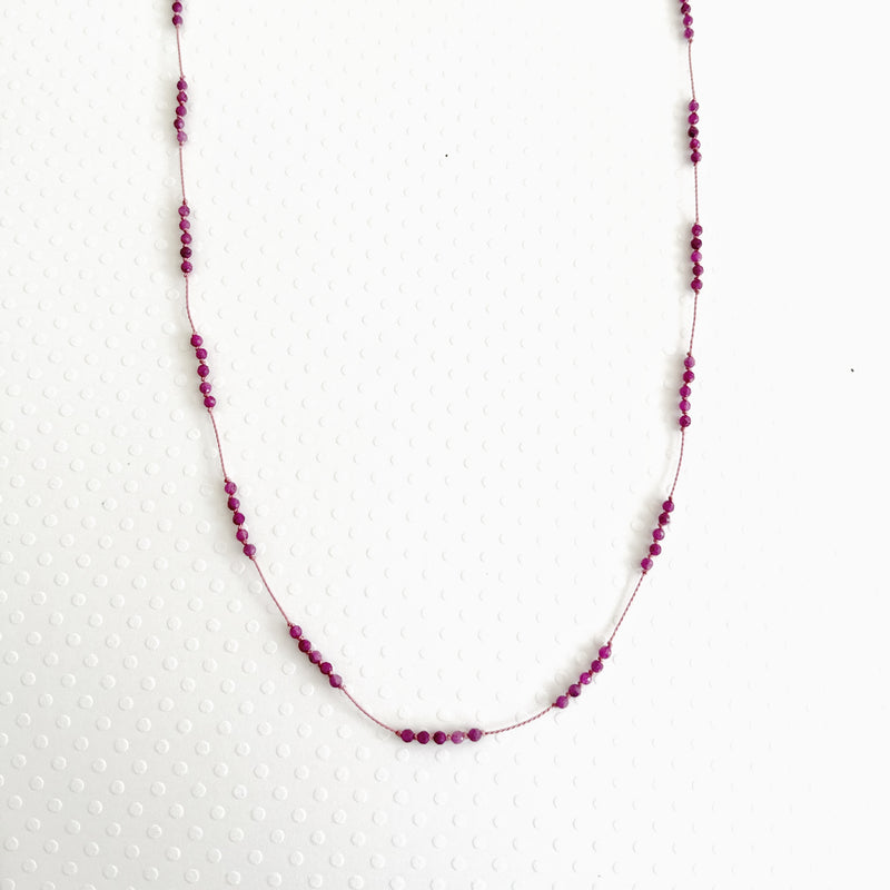 You me and the sea ruby necklace