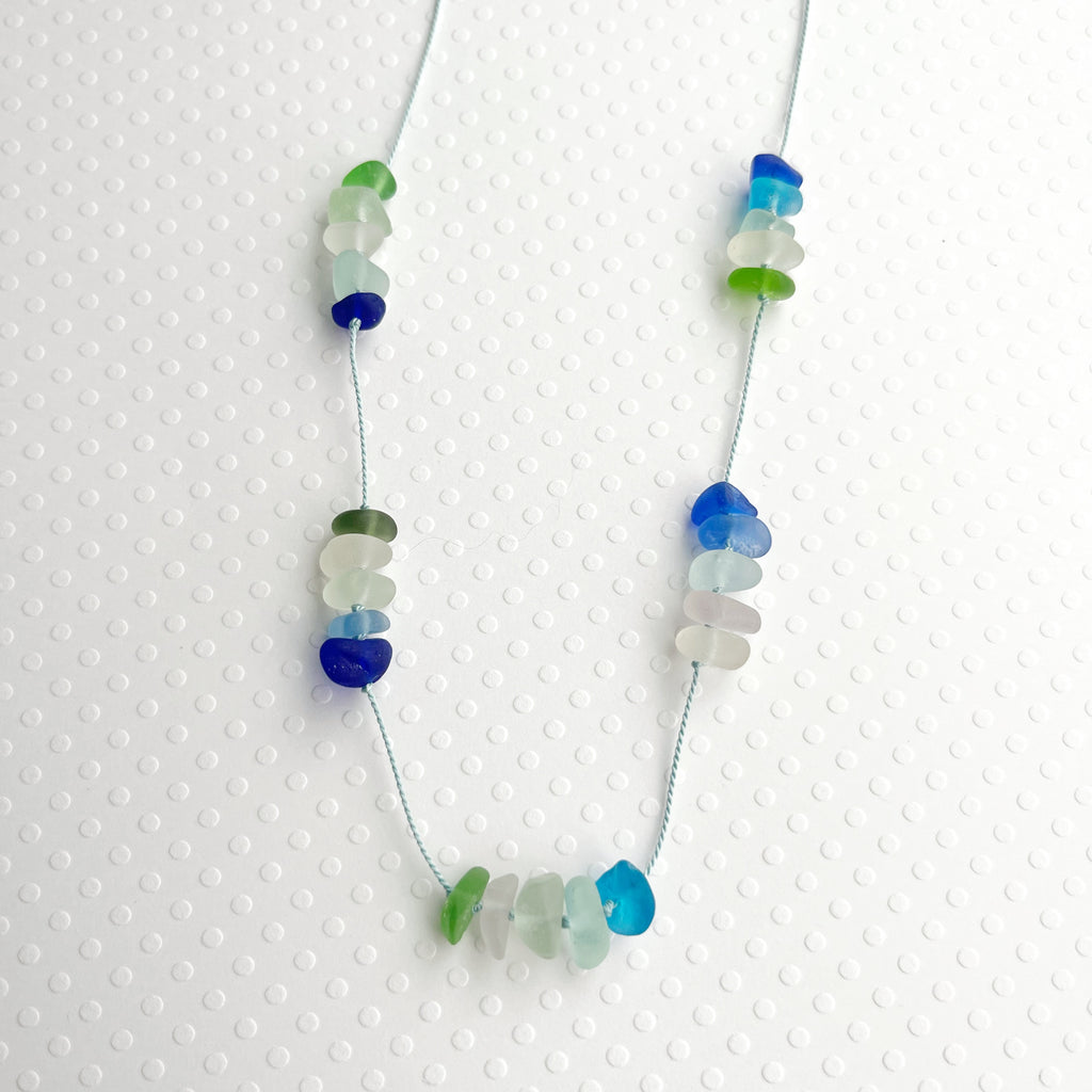 You me and the sea sea glass necklace