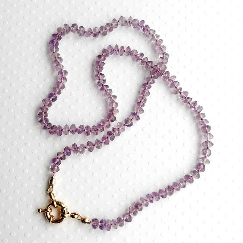 You me and the sea amethyst necklace 
