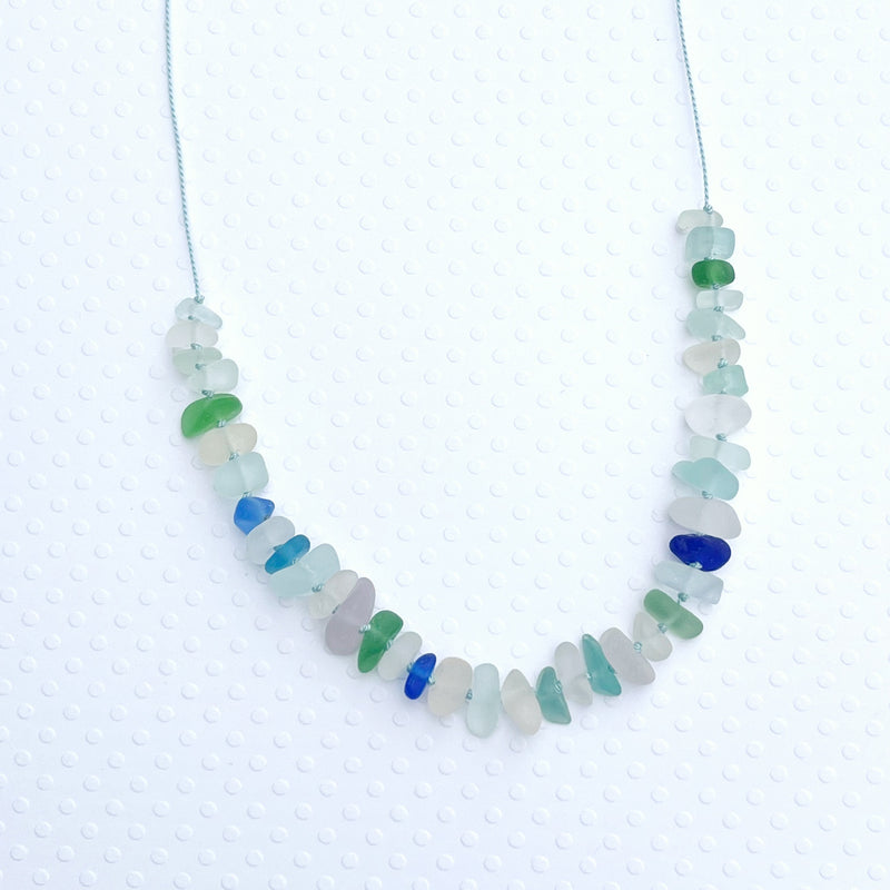 Hand Knotted Sea Glass Necklace