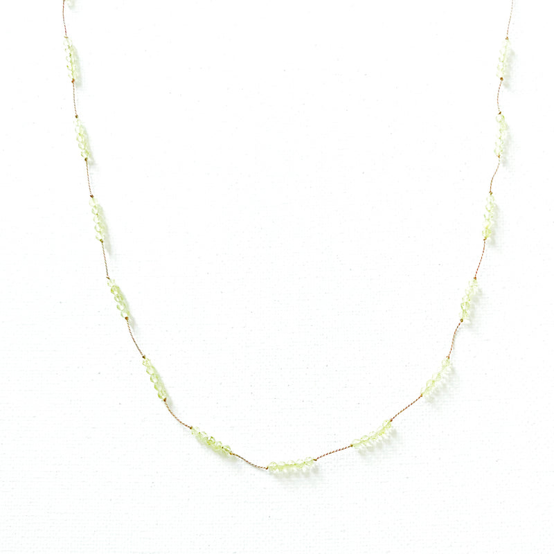 Peridot Cord Necklace