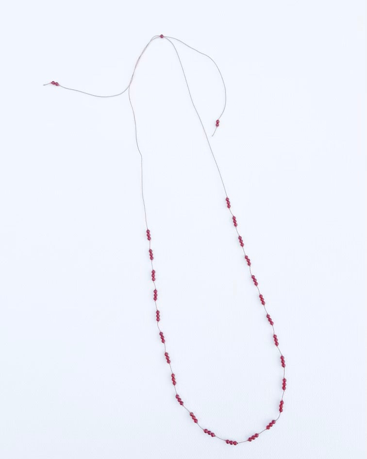 Ruby Cord Necklace