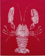 White Lobster on Red Linen