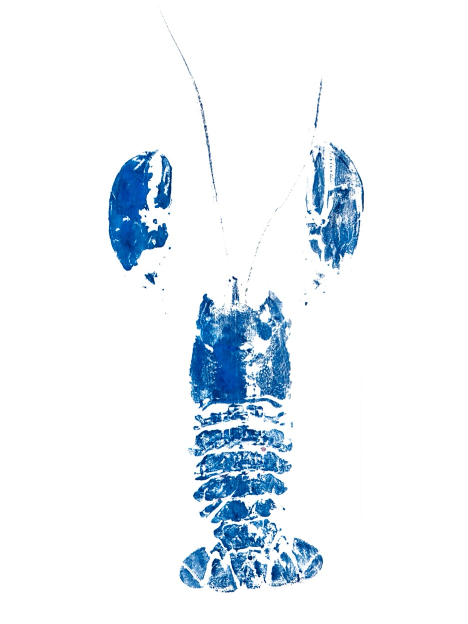 Gyotaku lobster print