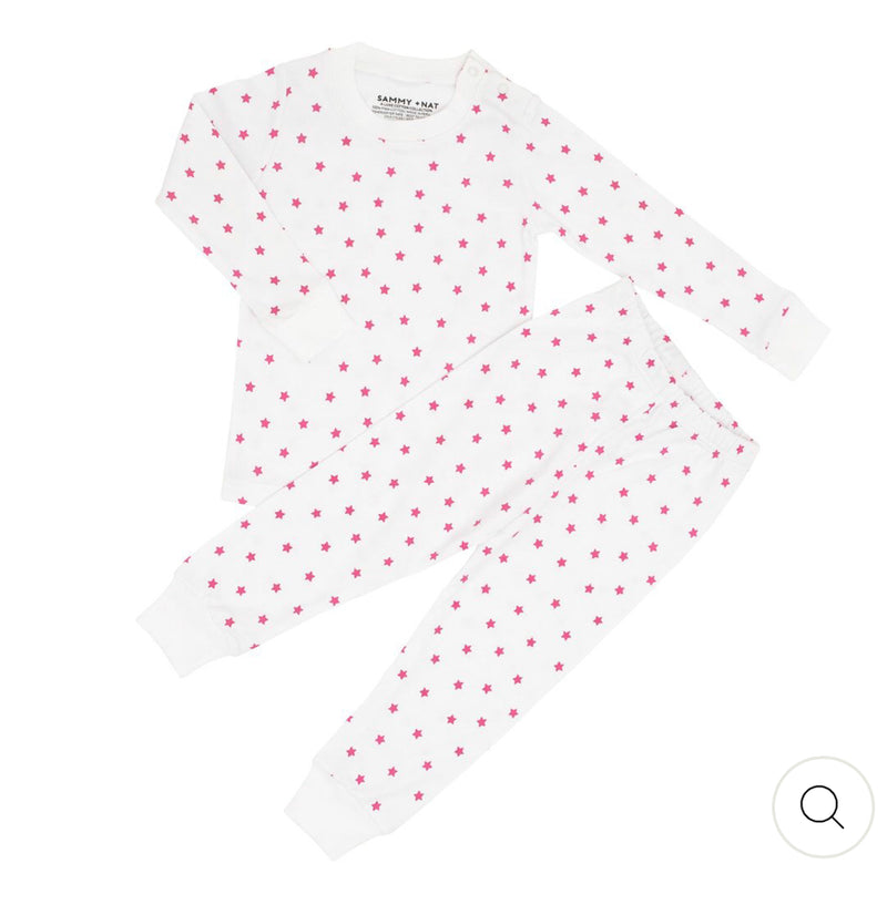 Mini Pink Stars Pajamas