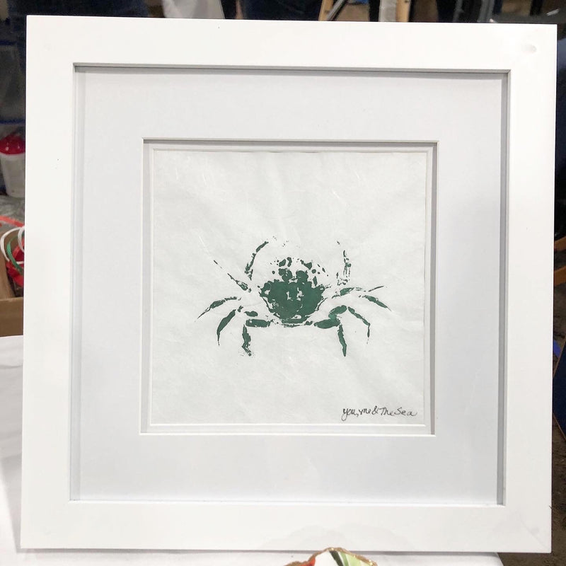 Gyotaku crab print