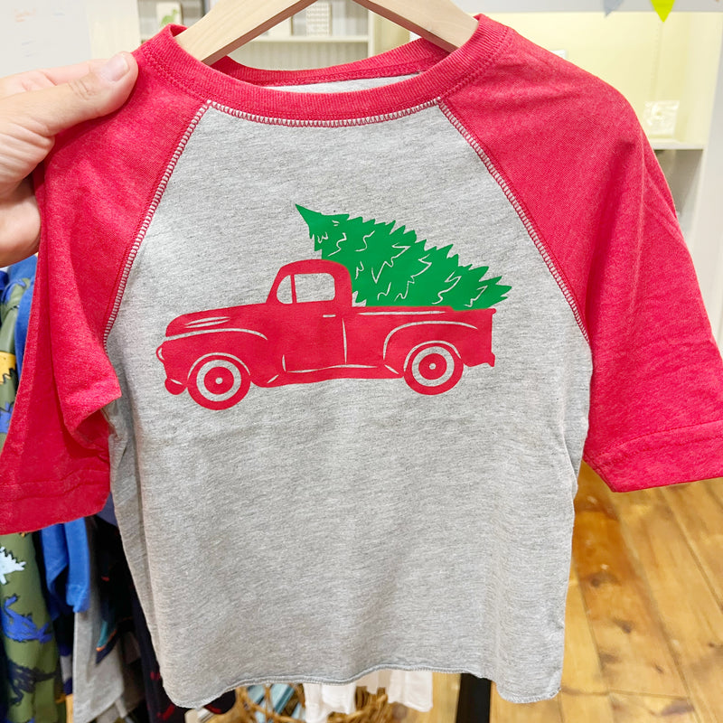 Christmas Truck Sleeve Shirt
