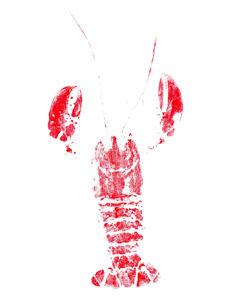 Giclee Gyotaku Red Lobster Print